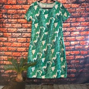 Journey Life Wear Tropical Leaf Summer Dress